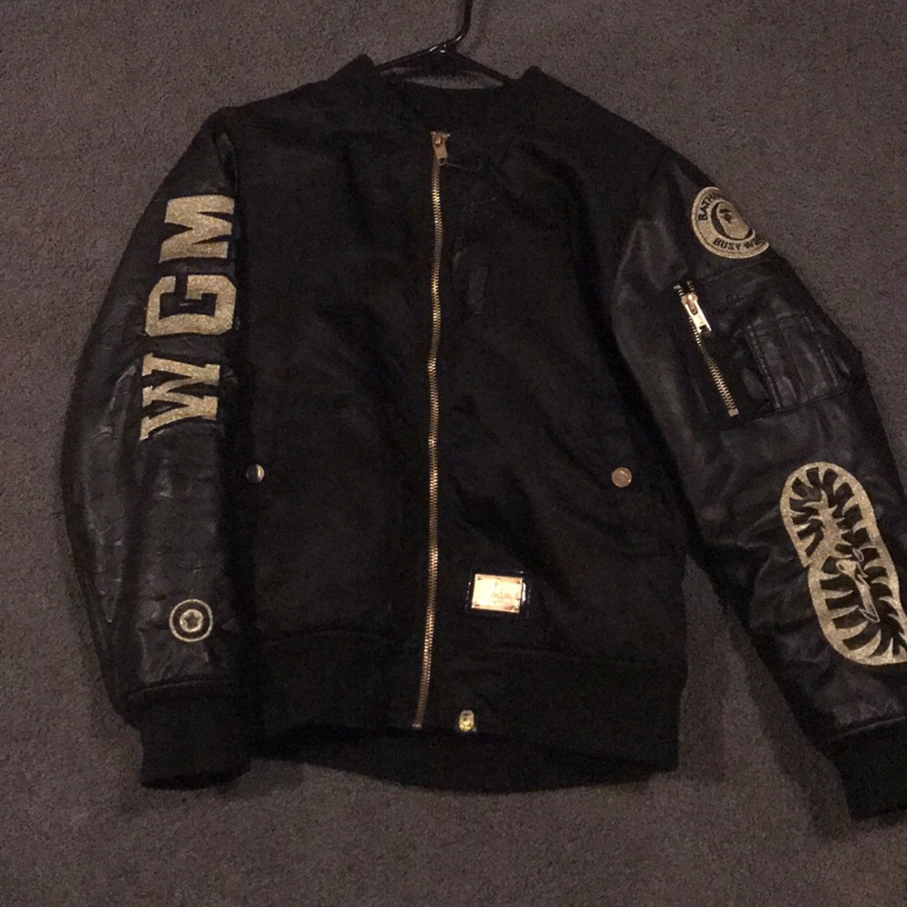 BAPE!!! Black & Gold Bomber Jacket!